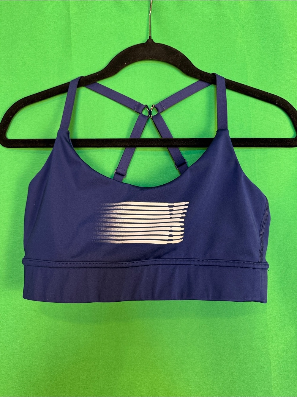 Savage X Fenty Sport US size 8-10 navy blue with white graphic EUC